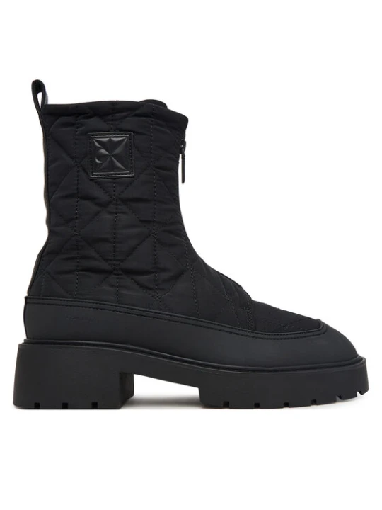 Zdjęcie produktu Botki Calvin Klein Chunky Zip Boot Mat Mix Aop Em HW0HW03205 Brązowy ciemny