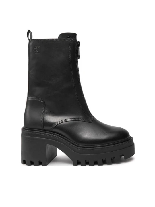 Zdjęcie produktu Botki Calvin Klein Jeans Chunky Heeled Zip YW0YW01541 Czarny