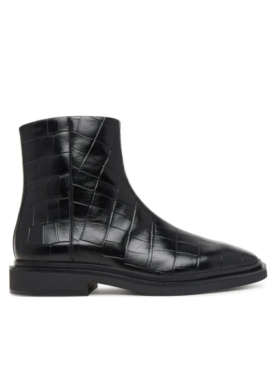 Zdjęcie produktu Botki Calvin Klein Square Ankle Boot Zip Croc Lth HW0HW03185 Czarny
