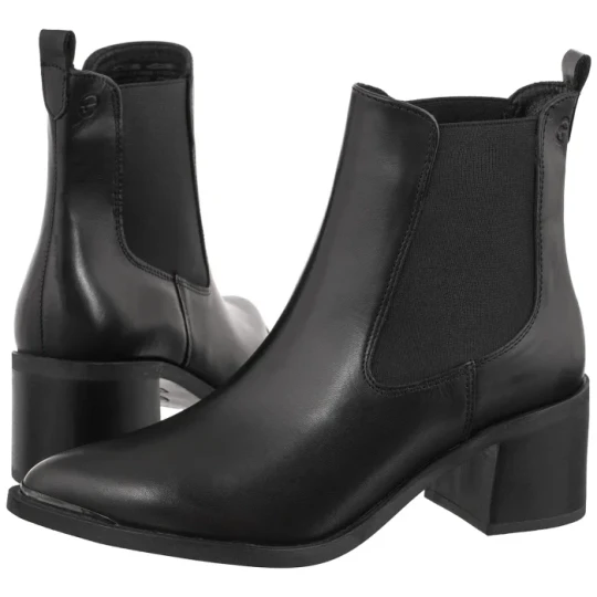 Zdjęcie produktu Botki Czarne 1-25301-45 003 Black Leather (TM606-a) Tamaris