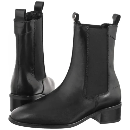 Zdjęcie produktu Botki Czarne 1-25304-47 003 Black Leather (TM608-a) Tamaris