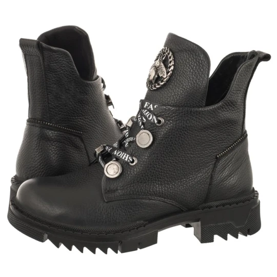 Zdjęcie produktu Botki Czarne 18000-2 Black (VE754-a) Venezia