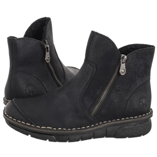 Zdjęcie produktu Botki Czarne 73357-00 Black (RI204-a) Rieker