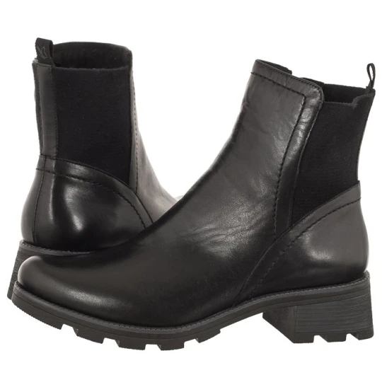 Zdjęcie produktu Botki Czarne 9-25227-41 022 Black Nappa (CP385-a) Caprice
