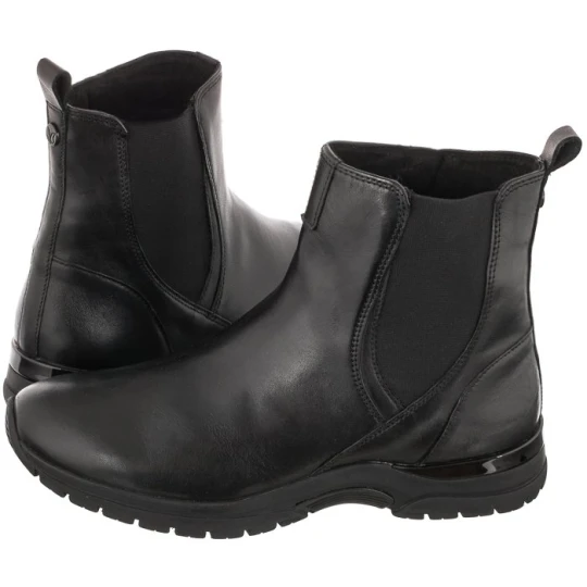 Zdjęcie produktu Botki Czarne 9-25450-27 022 Black Nappa (CP292-a) Caprice