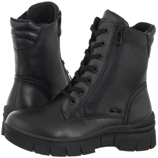 Zdjęcie produktu Botki Czarne 9-26235-41 022 Black Nappa (CP452-a) Caprice