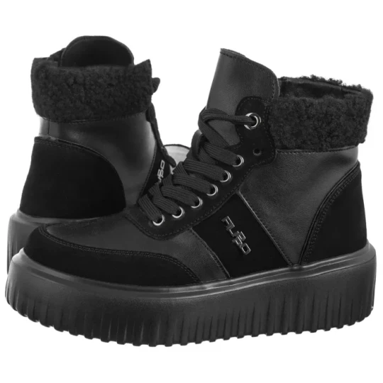 Zdjęcie produktu Botki Czarne DBT6429 / 24 BK (FO124-a) Filippo