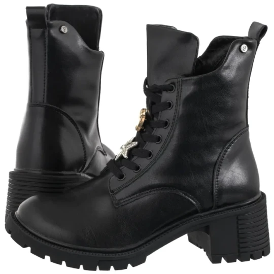 Zdjęcie produktu Botki Czarne DBT7132 / 25 BK (FO203-a) Filippo
