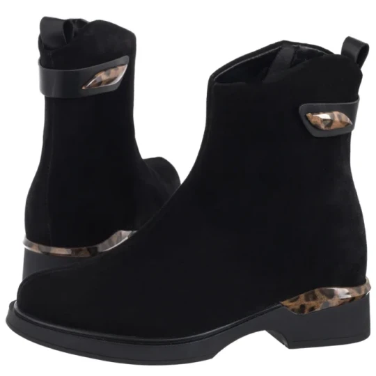 Zdjęcie produktu Botki Czarne DBT7182 / 25 BK (FO209-a) Filippo