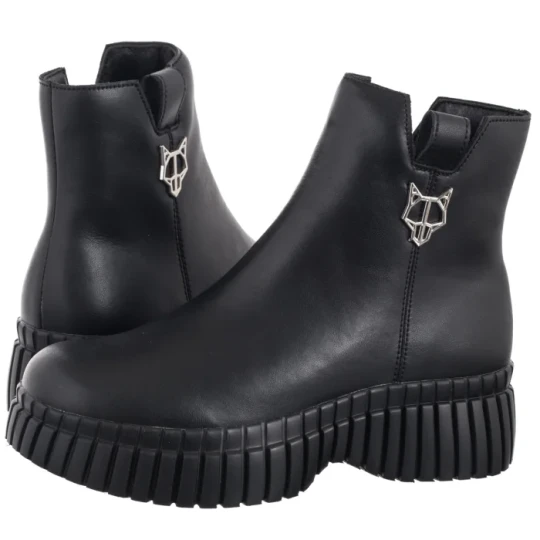 Zdjęcie produktu Botki Czarne DBT7274 / 25 BK (FO205-a) Filippo