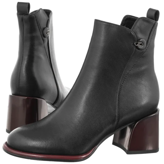Zdjęcie produktu Botki Czarne DBT7363 / 26 BK RD (FO280-a) Filippo