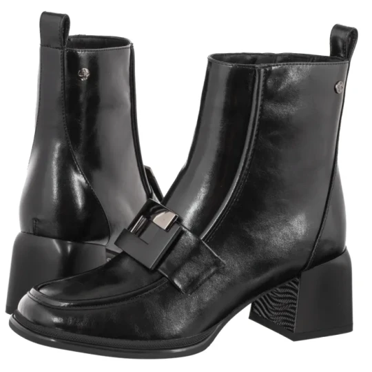 Zdjęcie produktu Botki Czarne K7788-01 / 00-7 (MA1584-b) Maciejka