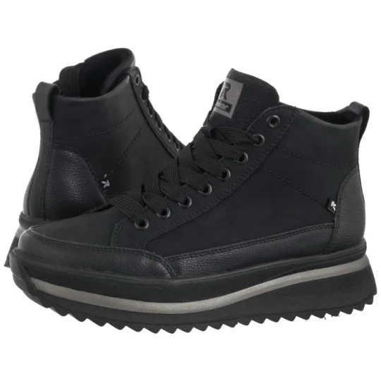 Zdjęcie produktu Botki Czarne W3871-00 Black (RI312-b) Rieker