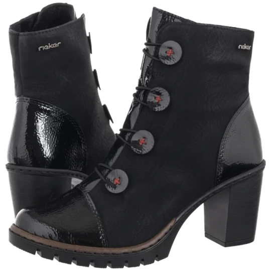 Zdjęcie produktu Botki Czarne Y2576-00 Black (RI305-a) Rieker