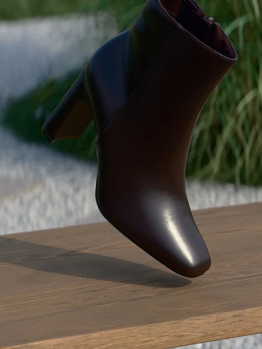 Zdjęcie produktu Botki do kostki Anna Field By Zalando bordowy