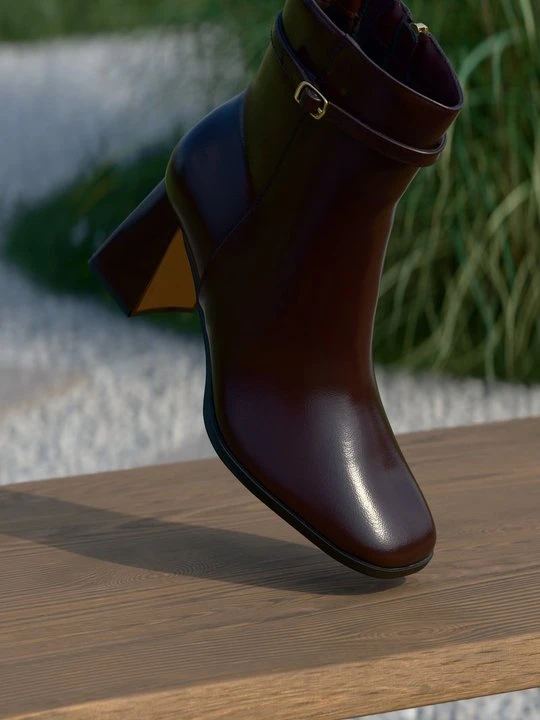 Zdjęcie produktu Botki do kostki Anna Field By Zalando bordowy