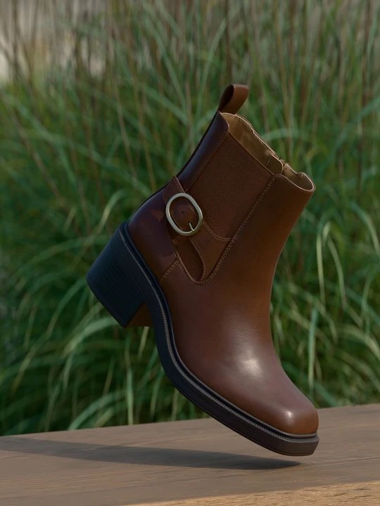 Zdjęcie produktu Botki do kostki Anna Field Wide Fit By Zalando koniakowy