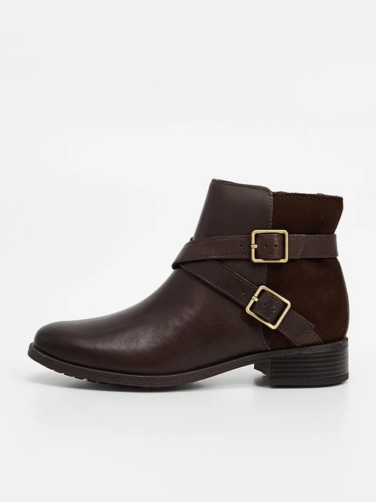 Zdjęcie produktu Botki do kostki Clarks brązowy