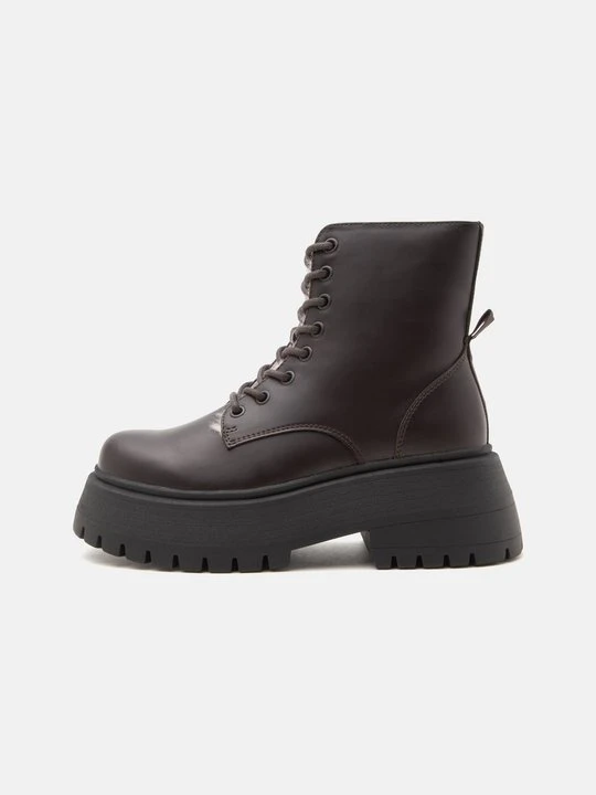 Zdjęcie produktu Botki do kostki Even&Odd Wide Fit By Zalando ciemnobrązowy