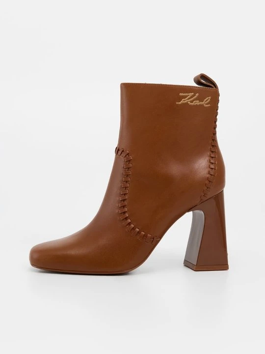 Zdjęcie produktu Botki do kostki KARL LAGERFELD tan