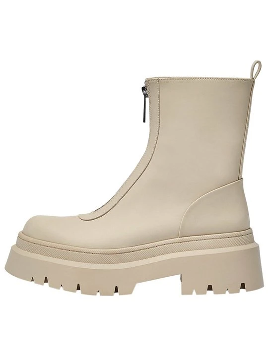 Zdjęcie produktu Botki do kostki PULL&BEAR nude