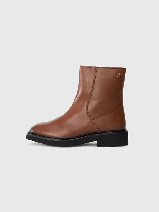 Zdjęcie produktu Botki do kostki Tommy Hilfiger koniakowy