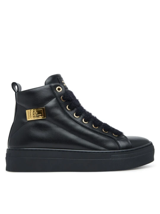 Zdjęcie produktu Botki Elisabetta Franchi High Top Lace Up F4-A9E-0362-1251930 D Czarny