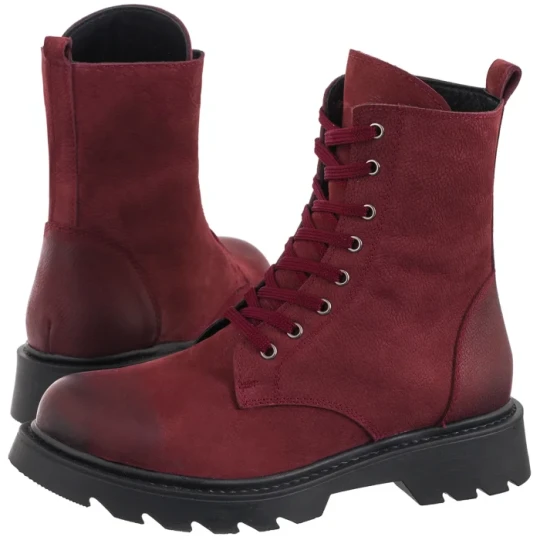 Zdjęcie produktu Botki Halida Burgund Nubuck (NP74-a) Nepeke