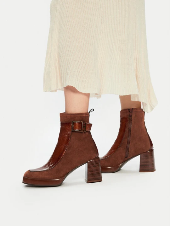 Zdjęcie produktu Botki Hispanitas Velour Str-I24 HI243664 Brązowy