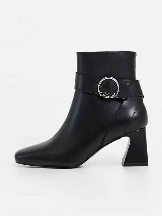 Zdjęcie produktu Botki KARL LAGERFELD czarny melanż
