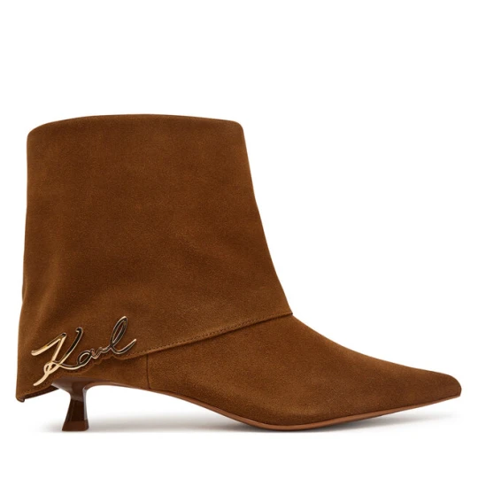 Zdjęcie produktu Botki KARL LAGERFELD KL30142 Brązowy