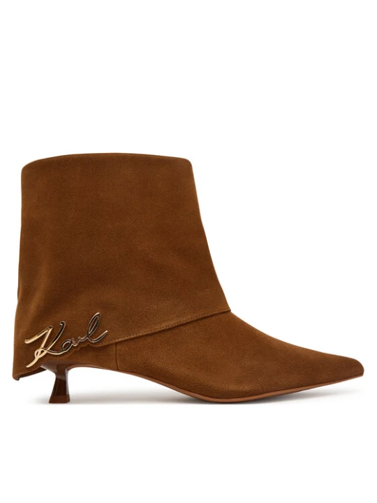 Zdjęcie produktu Botki KARL LAGERFELD KL30142 Brązowy