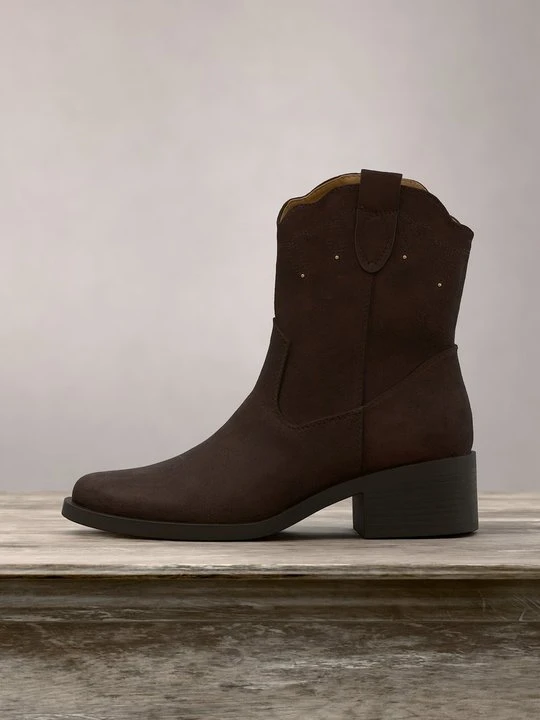 Zdjęcie produktu Botki kowbojki i motocyklowe Anna Field By Zalando ciemnobrązowy