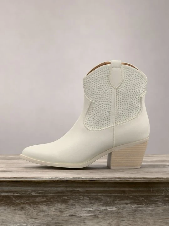 Zdjęcie produktu Botki kowbojki i motocyklowe Anna Field By Zalando biały