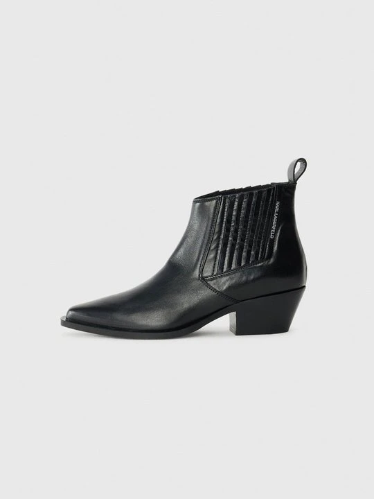 Zdjęcie produktu Botki kowbojki i motocyklowe KARL LAGERFELD czarny