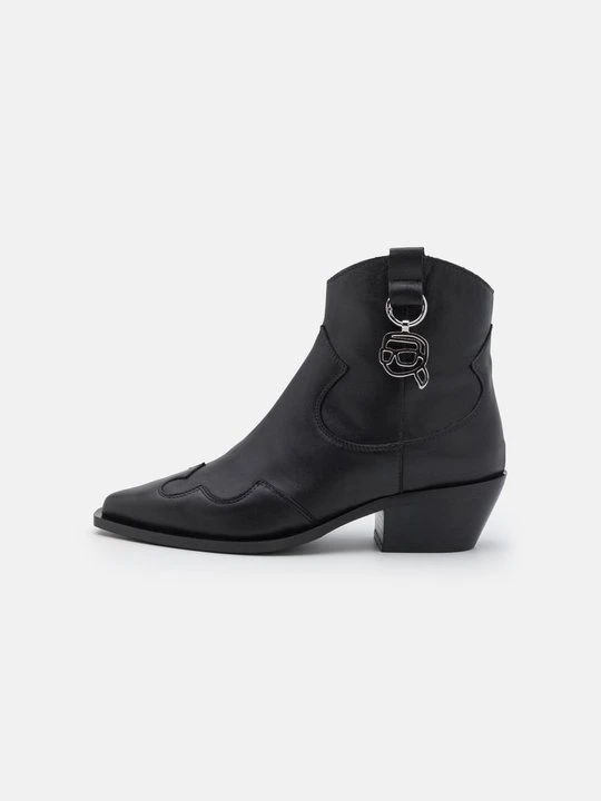 Zdjęcie produktu Botki kowbojki i motocyklowe KARL LAGERFELD czarny