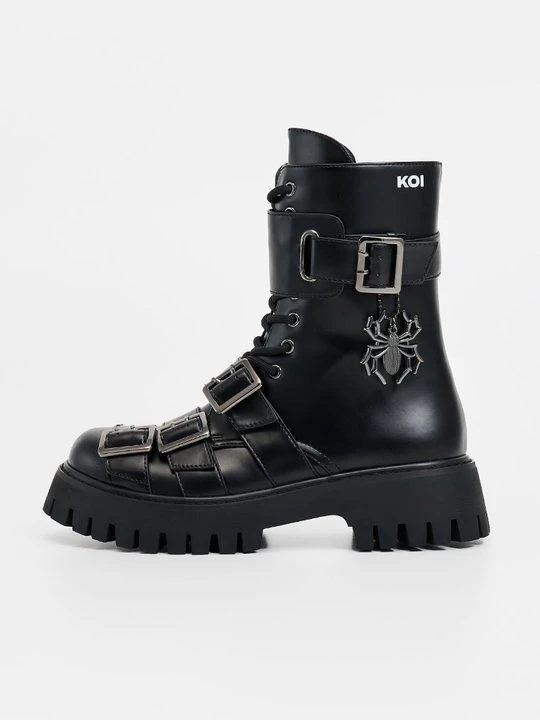 Zdjęcie produktu Botki kowbojki i motocyklowe Koi Footwear czarny