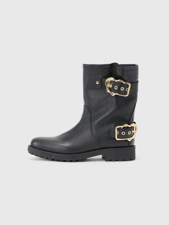 Zdjęcie produktu Botki kowbojki i motocyklowe LOVE MOSCHINO czarny