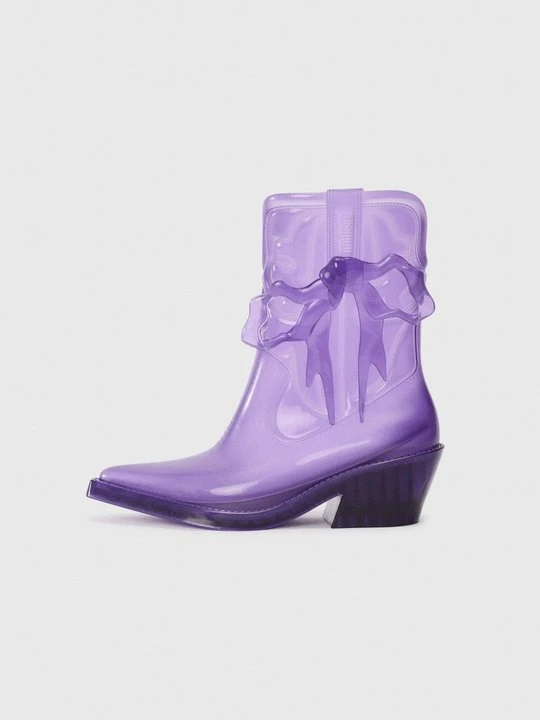 Zdjęcie produktu Botki kowbojki i motocyklowe Melissa