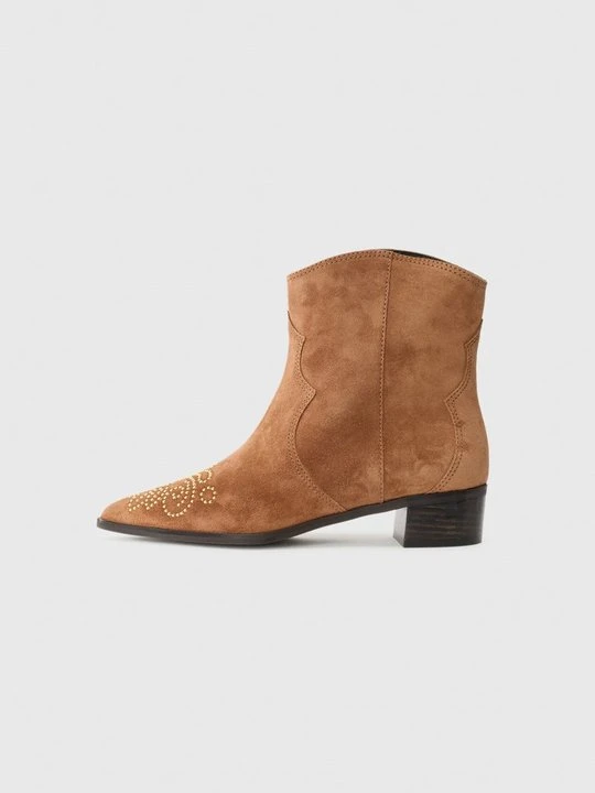 Zdjęcie produktu Botki kowbojki i motocyklowe Pretty Ballerinas brązowy