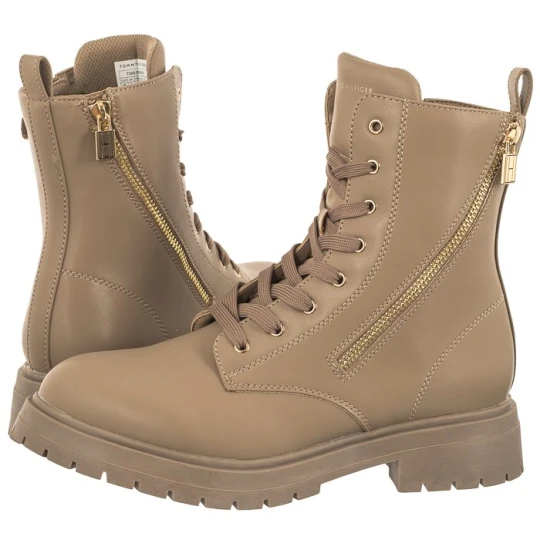 Zdjęcie produktu Botki Lace-Up Bootie T3A5-33015-1355 518 Taupe (TH847-a) Tommy Hilfiger