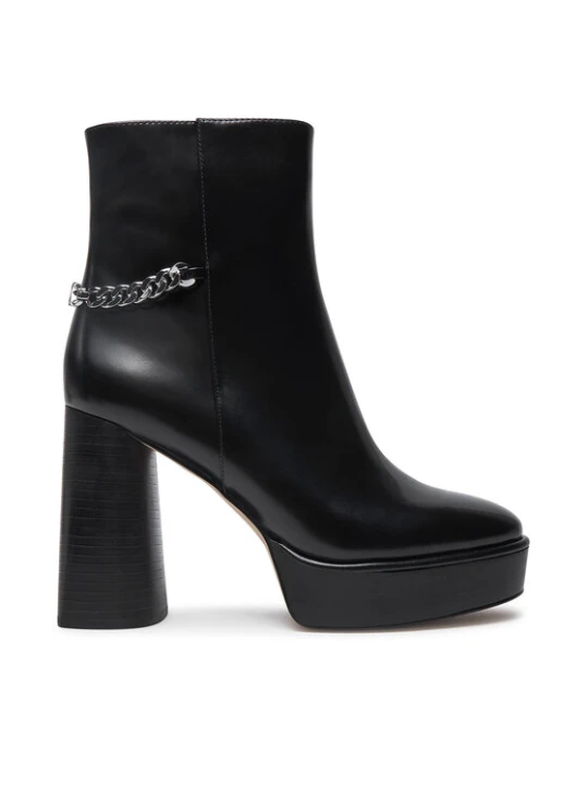 Zdjęcie produktu Botki MICHAEL Michael Kors Carlisle Leather Platform Boot 40F4CLME1L Czarny