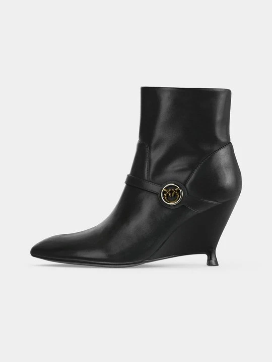 Zdjęcie produktu Botki na koturnie Pinko czarny