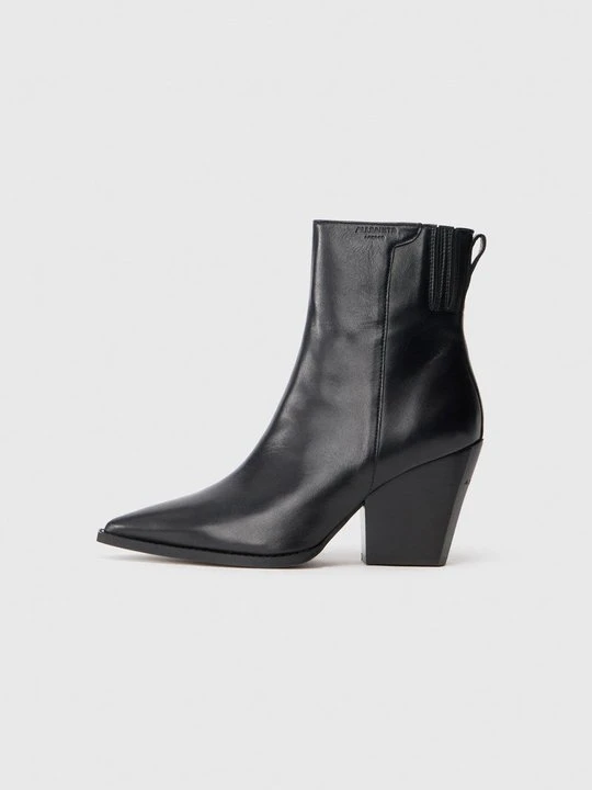 Zdjęcie produktu Botki na obcasie AllSaints czarny