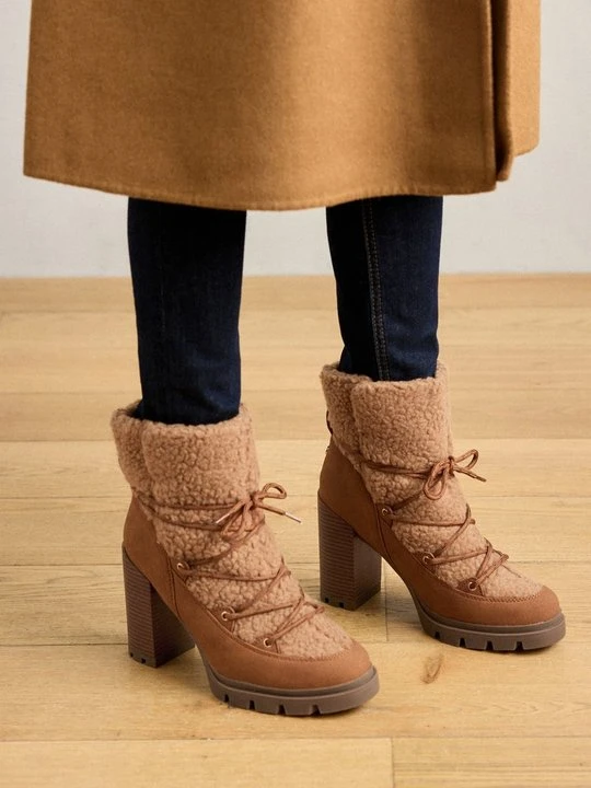 Zdjęcie produktu Botki na obcasie Anna Field By Zalando koniakowy