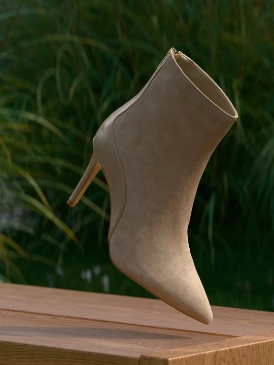 Zdjęcie produktu Botki na obcasie Anna Field By Zalando beżowy