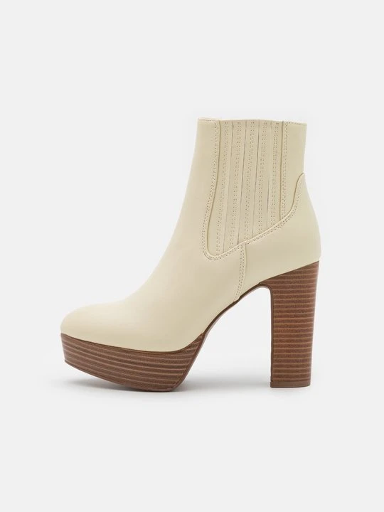 Zdjęcie produktu Botki na obcasie Anna Field By Zalando mleczny