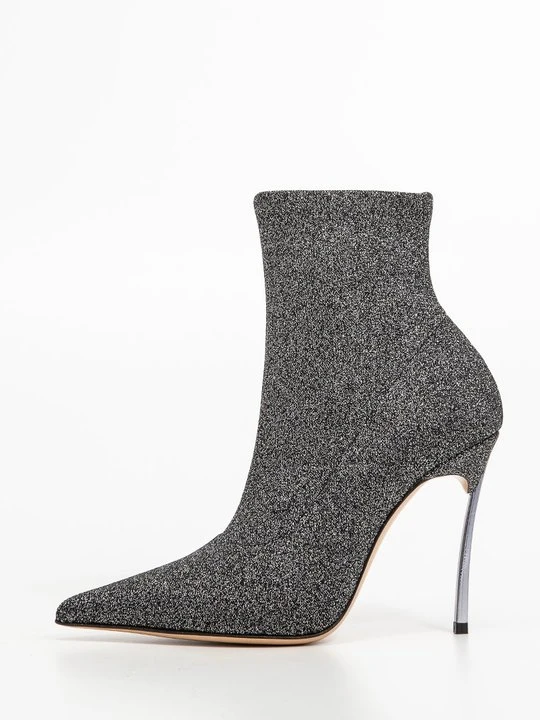 Zdjęcie produktu Botki na obcasie Casadei szary