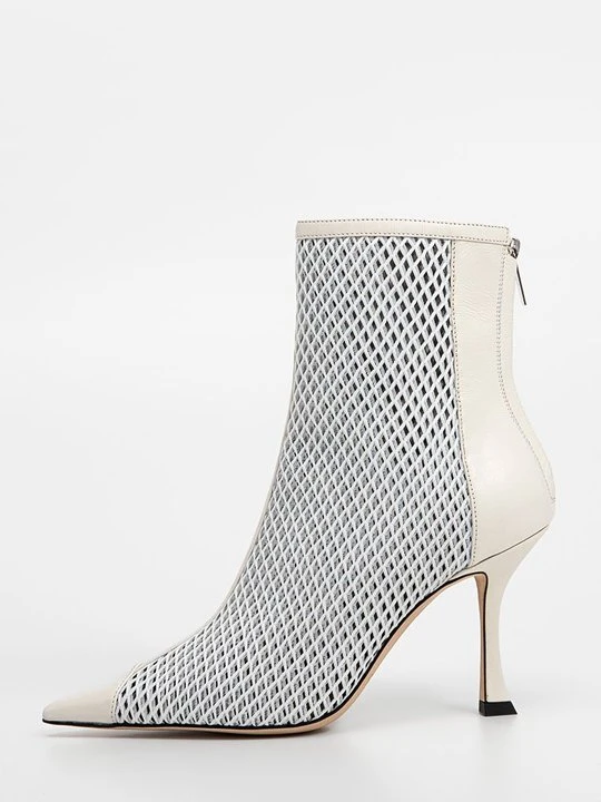 Zdjęcie produktu Botki na obcasie Jimmy Choo mleczny