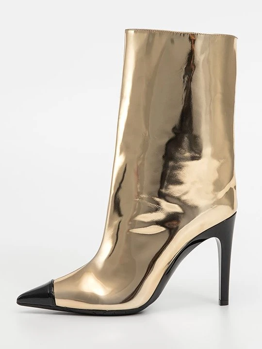 Zdjęcie produktu Botki na obcasie Jimmy Choo złoty